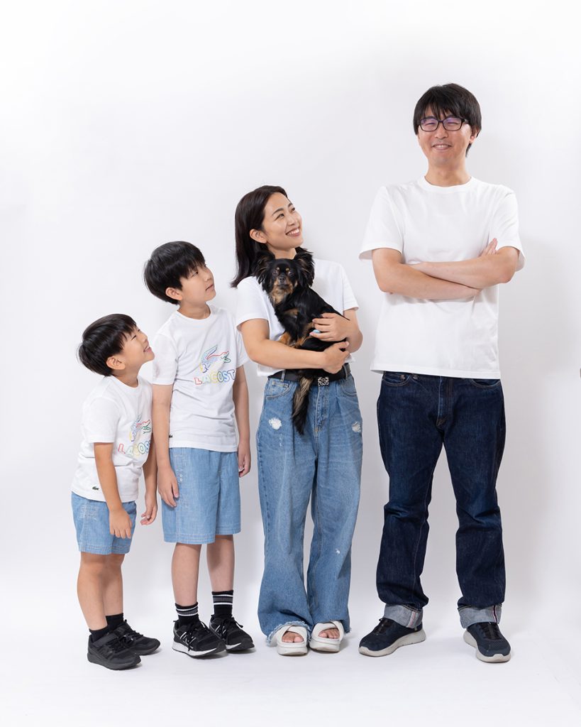 家族写真プラン 犬と子供