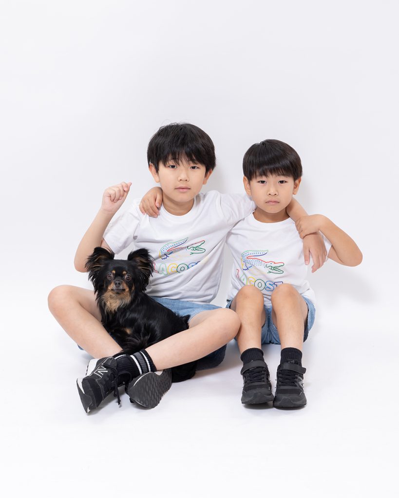 家族写真プラン 犬と子供